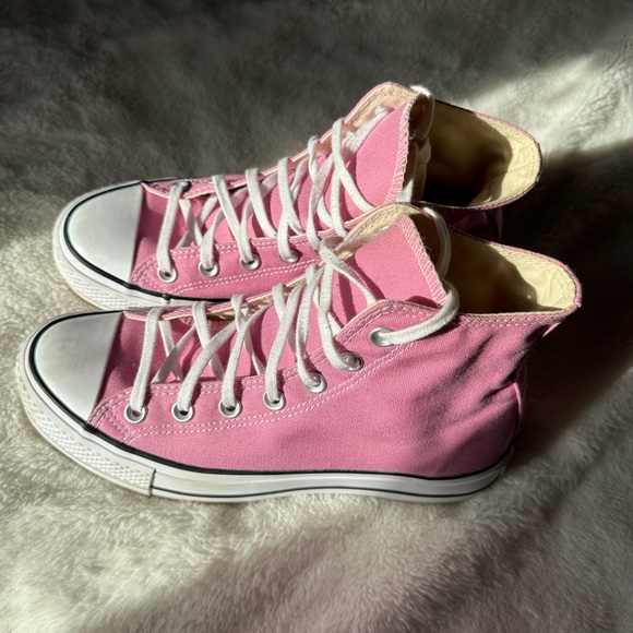 Converse women's pink platform sneakers - Picture 5 of 6